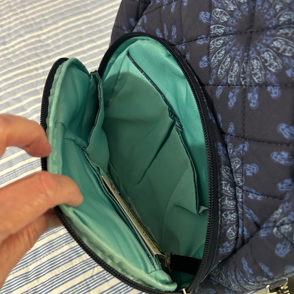 Travelon Anti-Theft Boho Backpack ~ Blue ~ BNNU - Picture 3 of 11